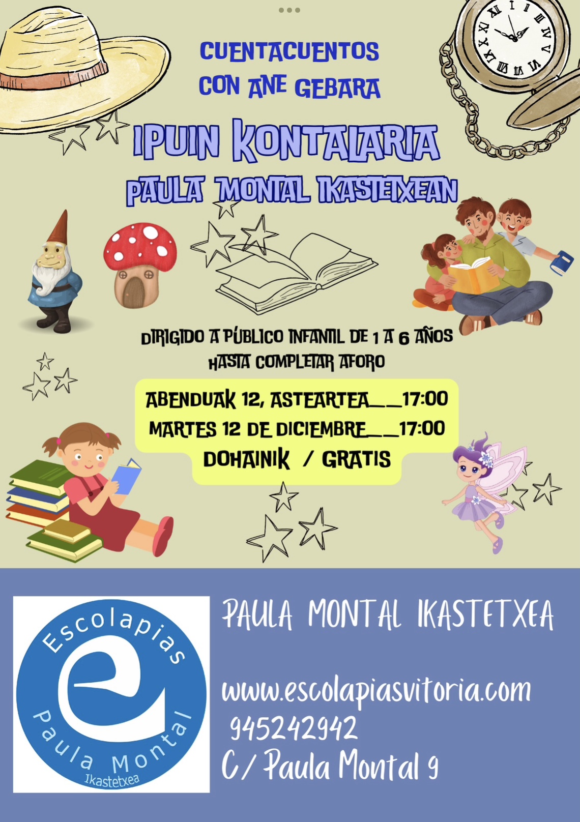 Cuenta cuentos con Ane Gebara / Ipuin kontalaria Ane Gebararekin