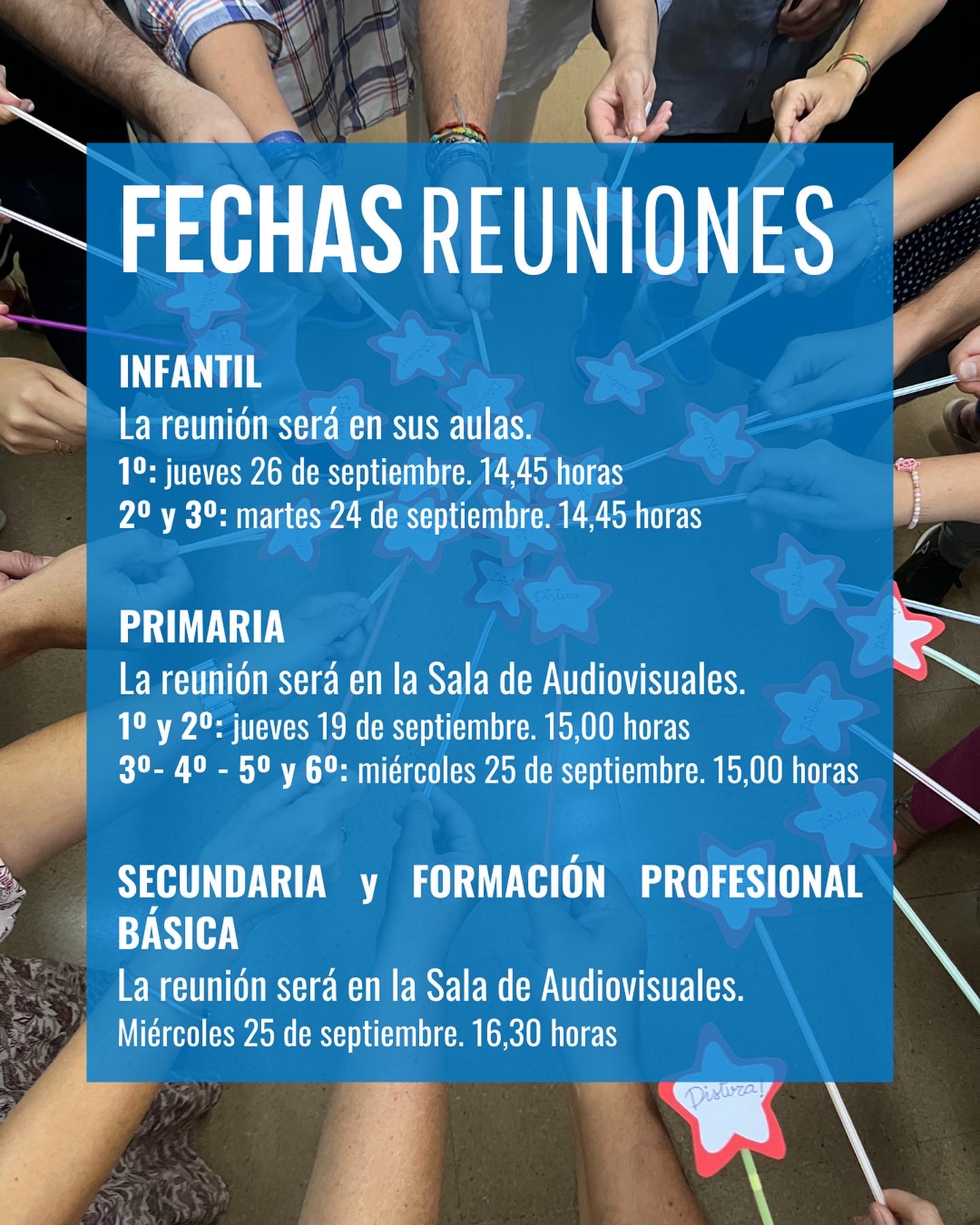 Reuniones de inicio de curso