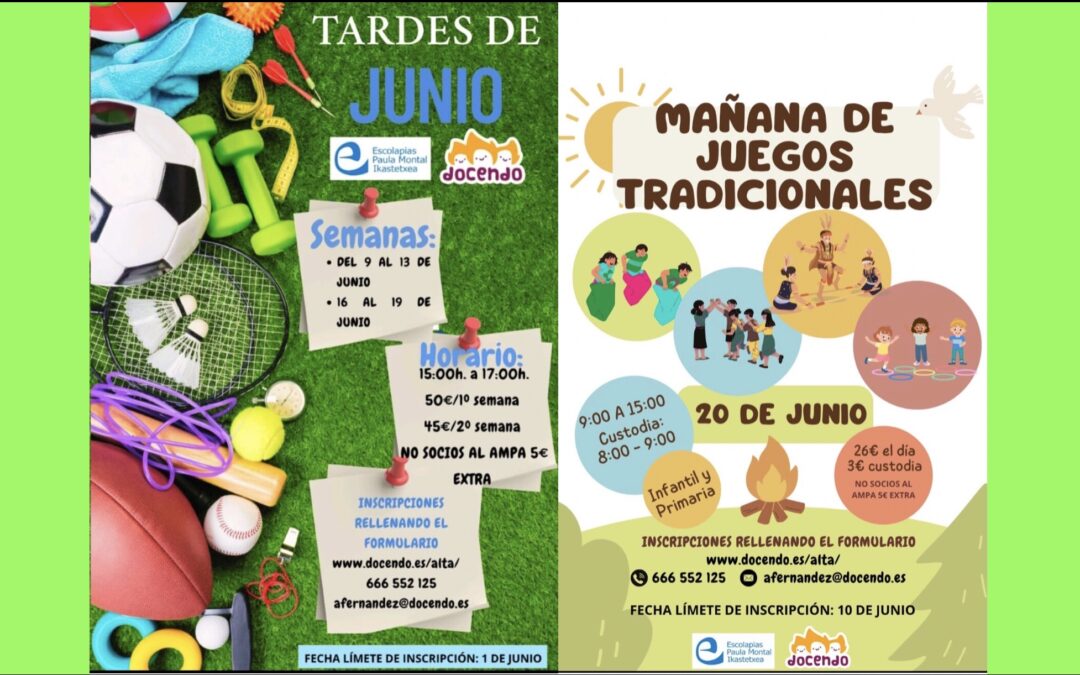Actividades en junio / Jarduerak ekainean