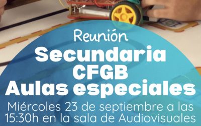 Reunión inicio de curso Secundaria-CFGC-Aulas Especiales
